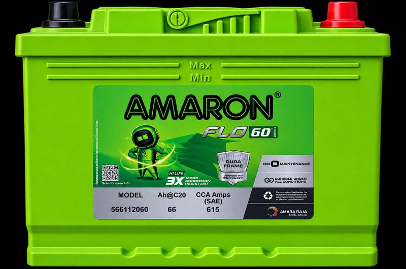 Amaron FLO DIN66 car battery price Gurugram Noida Greater Noida